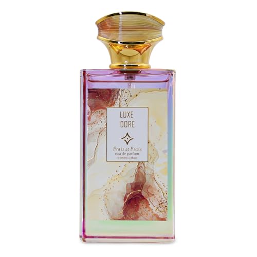 Frais et Frais Luxe Doré Perfume 100ML - Eau de Parfum - Women's Floral Fragrance with Gardenia, Orange Blossom & Patchouli - Medaid International