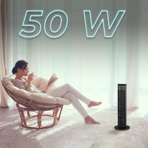 Cecotec - EnergySilence 690 Skyline Pedestal Fan, 50W, 3 Modes, 90° Oscillation