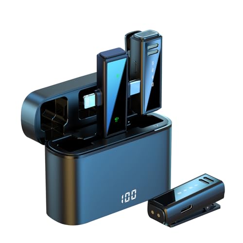 Calantre - Wireless Lavalier Microphone with Noise Cancellation & 48H Battery Life