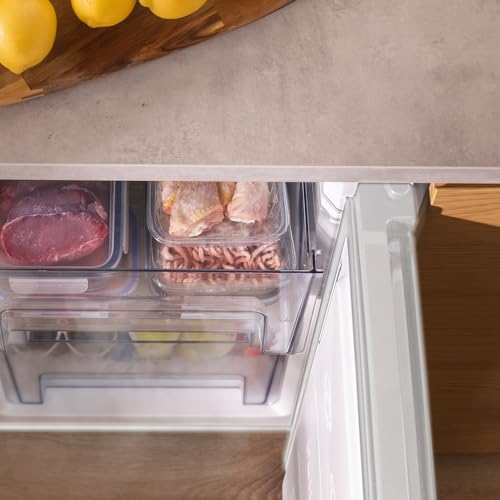 Cecotec - Compact 97L Vertical Freezer with Reversible Door & 3 Drawers