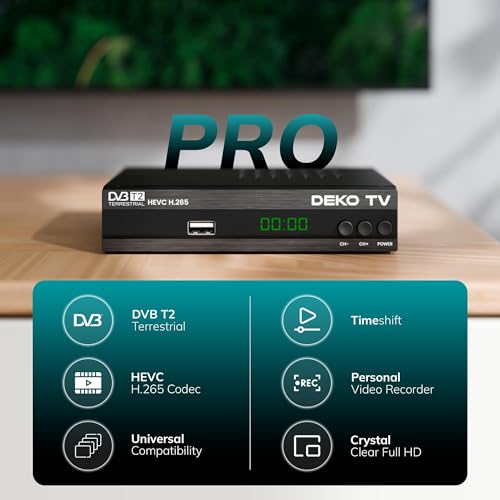 Deko - DVB-T2 Tuner with HEVC H.265 Support for Enhanced Digital Quality