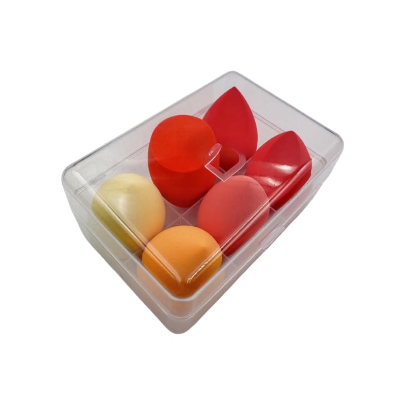 6-Piece Beauty Blender Set | Non-Absorbent Makeup Sponges, Oblique Cut & Water Drop Shapes for Foundation & Cosmetics 17 - Medaid International