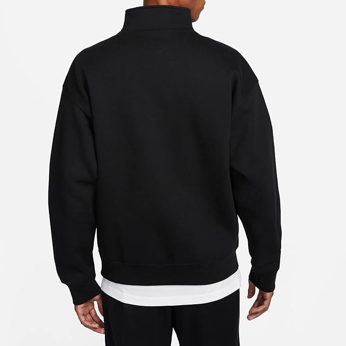 Nike Mens Club Fleece Hoodie (Large, Black/White) - Medaid International