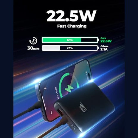 Kemimoto - 10000mAh Power Bank for Heated Vests, Ultra-Compact & Portable