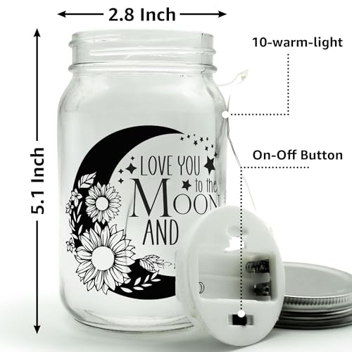 Charfia - LED Bottle Light Gift for Women with Heartfelt Saying, Perfect for Christmas & Birthdays