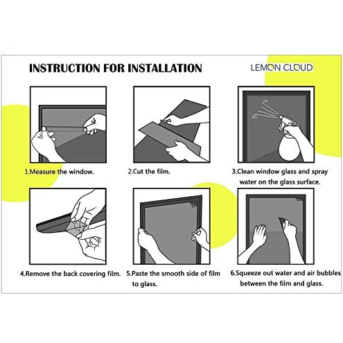 Christmas Privacy Window Film, Christmas Style Print, Glass Film for Home Office Living Room, W23.6 x L59 Inch - Medaid International