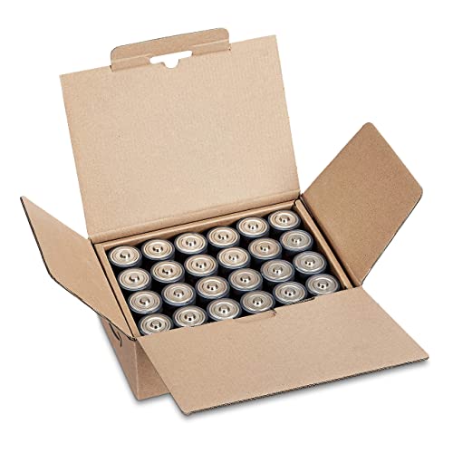 Amazon Basics - D Cell Alkaline Batteries, 5-Year Shelf Life, 96 Count