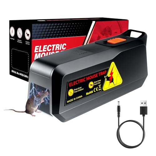 Yetee - Electric Rat Trap with Intelligent Wireless Sensor, High Voltage, Effective for Small Mice
