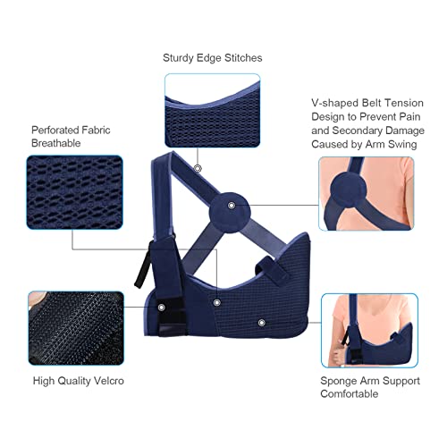 Zjdydy - Comfortable Arm Sling for Shoulder Support, Adjustable, Left/Right Use