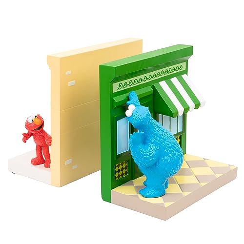 Grupo Erik - Sesame Street Bookends, Perfect for Kids Room, 6.5x5.9x3.4 in