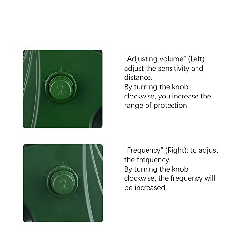 Bogutongjin - Ultrasonic Solar Cat Deterrent, Waterproof, LED Flash, IP44