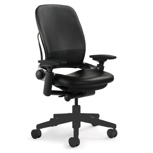 Steelcase Leap Black Leather Chair - Medaid International