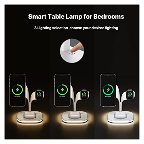 LZFuiop - 3 In 1 Wireless Charger Holder for Phone, Watch & Earbuds, Fast Charging