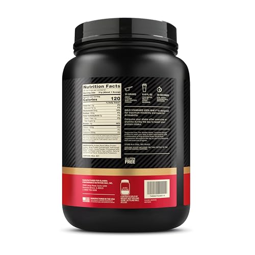 Optimum Nutrition Gold Standard 100% Whey Protein Powder, Double Rich Chocolate 1.98 Pound (Packaging May Vary) - Medaid International