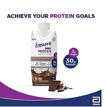 Ensure, Max Chocolate, 11 Ounce, 4 Count - Medaid International