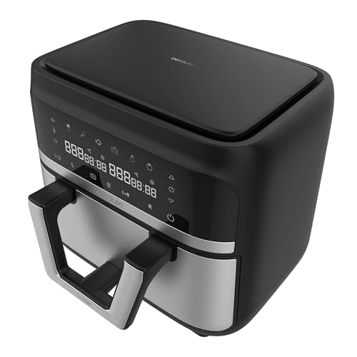 Cecotec - Cecofry Dual 9000 Air Fryer, 9L, 2850W, Digital Touch Panel, 6 Cooking Modes