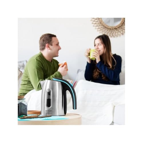 Cecotec - ThermoSense Steel Kettle, 1.2L Capacity, Heat Resistant, Exclusive Design