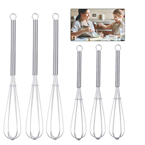 Opopark - Professional Plus Whisk Set, Stainless Steel, 13cm & 18cm, Pack of 6