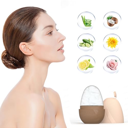 Ice Roller for Face and Eyes,Reusable Egg Shaped Face Mold,Facial Cooling Tool for Shrink Pores Anti Wrinkle Reduce Puffiness, Skin Care,Silicone Beauty Ice Massager - Medaid International