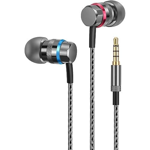 AMZ - In-Ear Headphones with High Sensitivity Mic, Noise Isolating, Hi-Fi Stereo Sound