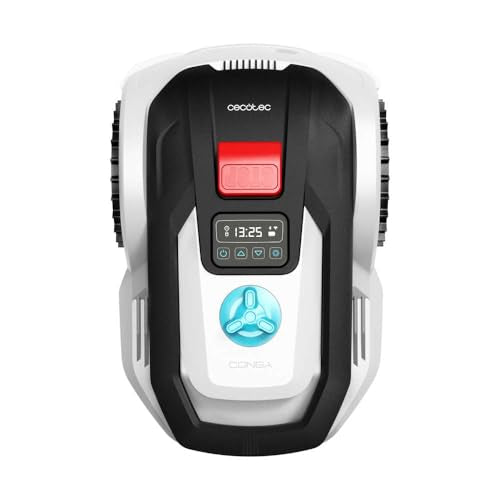 Cecotec - Conga Grasshopper 300 Robotic Lawnmower, Brushless Motor, 300 m², Rain Sensor