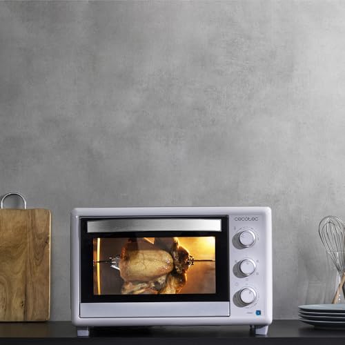 Cecotec - BakeundToast 3090 Gyro Table Stove, 30L, 1500W, 5 Functions, Rotisserie