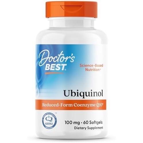 Doctors Best Ubiquinol, Reduced-Form Coenzyme Q10, Non-GMO, Gluten Free, Soy Free 60 Softgels|B002CBXR46