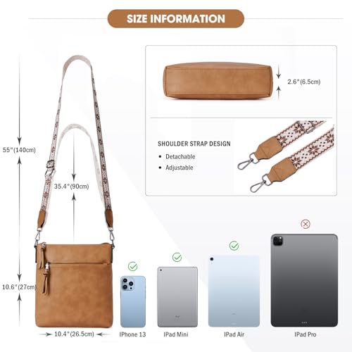 Roulens - Vegan Soft Leather Crossbody Bag with Adjustable Strap & Stylish Design