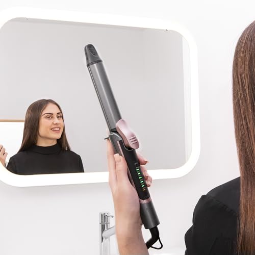 Cecotec - 2-in-1 Hair Straightener & Curling Iron, Titanium Coating, Touchscreen, Fast Heating