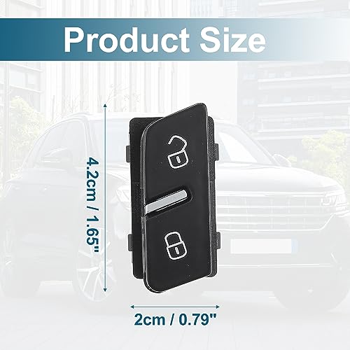 X Autohaux - Door Lock Switch Button for VW Touareg 2011-2015, Durable, Easy Installation, OEM Fit