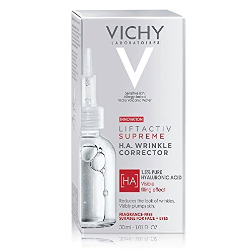 Vichy LiftActiv H.A. Wrinkle Corrector, Hyaluronic Acid Serum For Face, 1.5% Hyaluronic Acid + Vitamin C, Hydrating Serum, Plumping & Firming, Anti Aging Serum For Wrinkles & Fine Lines - Medaid International