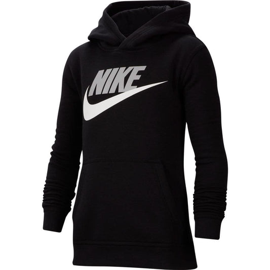 Nike Boy's Sportswear Club+ Hbr Pullover Hoodie, Black/(Light Smoke Grey), Large - Medaid International