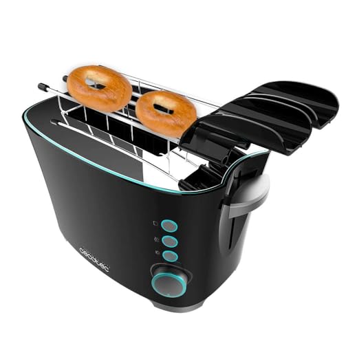 Cecotec - Vertical Toaster with 650W Power, Double Slot, Automatic Stop & Crumb Picker