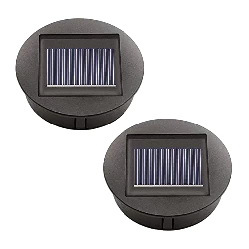 AMZ - Set of 2 Solar Lights Replacement Tops with LED Bulbs