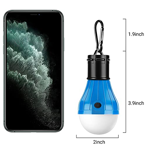 Ankier - LED Camping Lights with Carabiner Clips, 3 Lighting Modes, Portable Lantern