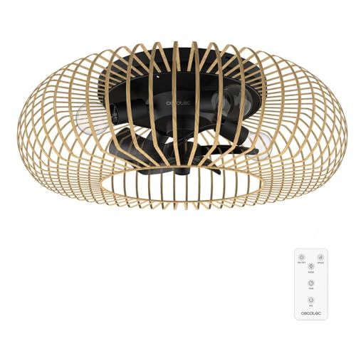 Cecotec - Ceiling Fan with Light, 20W DC Motor, Remote Control, Timer