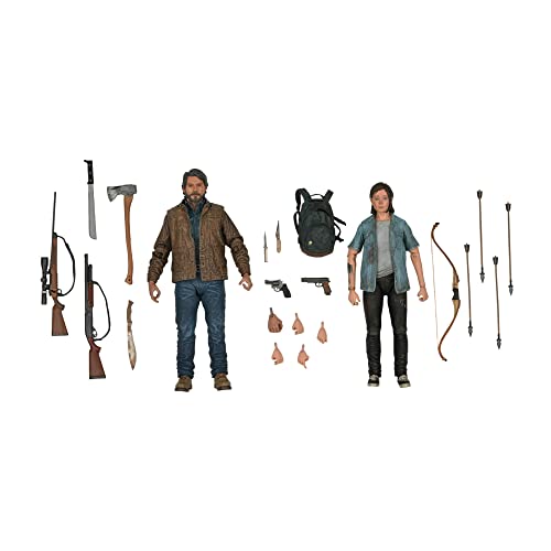 Neca - The Last of Us 2 Ultimate Action Figures, Joel & Ellie, 7-Inch 2-Pack