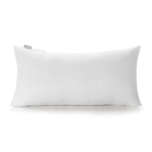 Acanva Polyester Decorative Rectangle Throw Pillow Inserts, Hypoallergenic Form Stuffer Cushion Sham Filler, 16x26, White, 1 Count (Pack of 1) - Medaid International