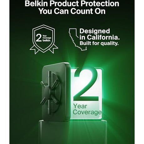 Belkin USB Type C to 2.5 Gb Ethernet Adapter, USB-IF Certified Thunderbolt 3 & 4 / USB-C to LAN Network Adapter Compatible with MacBook Pro/Air, iPad Pro, XPS, Surface, and Other USB C Devices - Medaid International