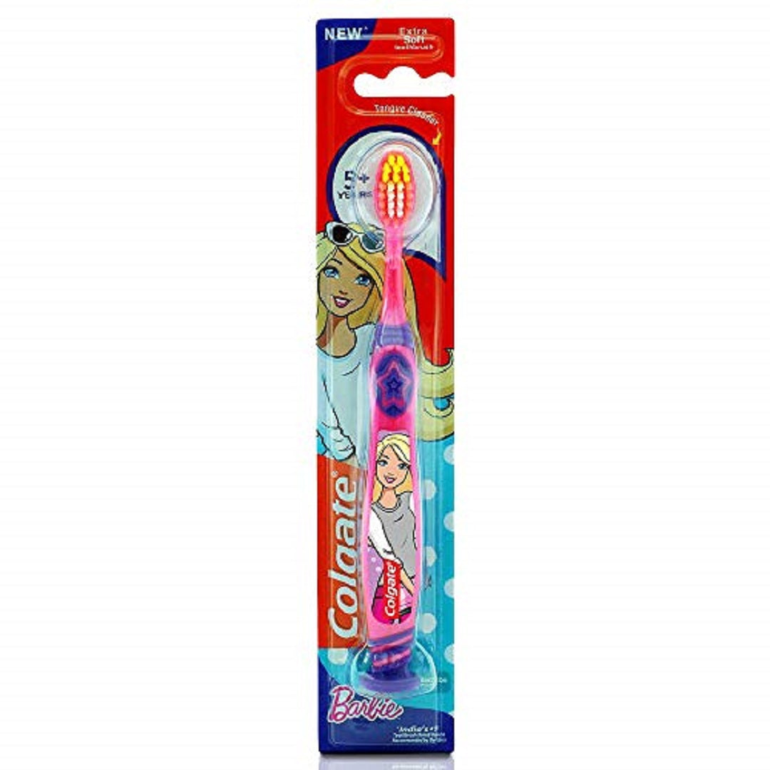 Colgate Kids Toothbrush Barbie/Batman Assorted 2-5 Years Extra Soft Manual Toothbrush 1pk - Medaid - Lebanon