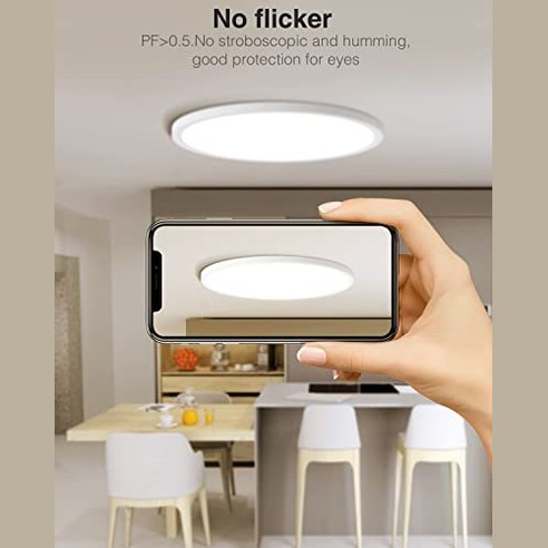 Slochi - Set of 2 LED Ceiling Lights, 24W, 2025LM, 4000K Natural White