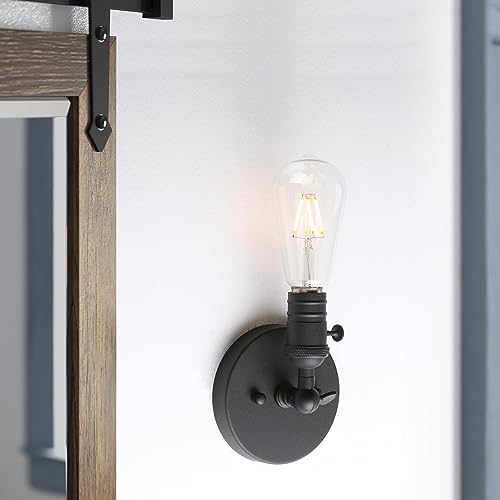 Pathson - Vintage Wall Lamp, 1 Light Loft Sconce, Industrial Design, 180° Rotating Base