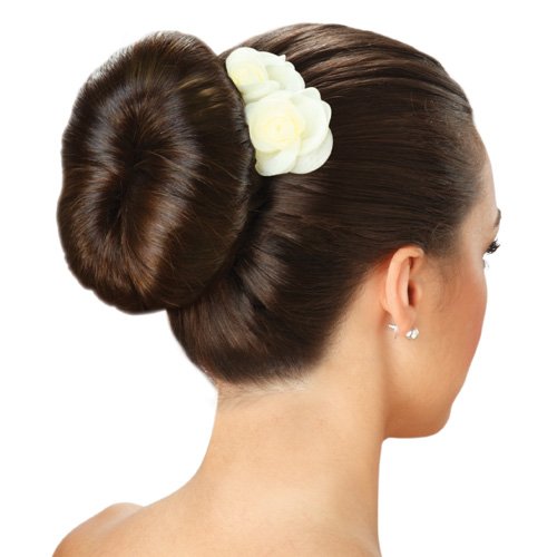 Goldrose Beauty Hair Styling Accessory - 2 Pieces Doughnut Hair Bun Maker and Curler in Small & Large (Black) - Medaid International