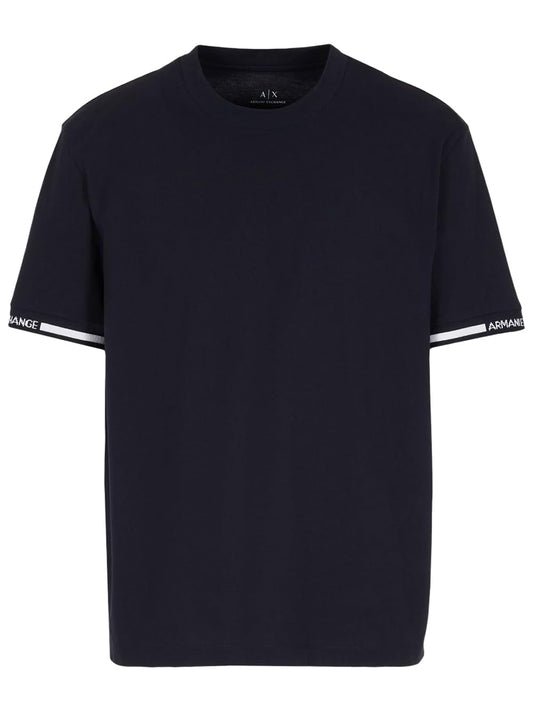 Armani Exchange Men's Logo Brand Short Sleeve T-Shirt,DEEP Navy,XS - Medaid International
