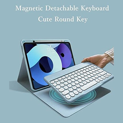 Kaitesi - Keyboard Case for iPad Mini A17 Pro/6th Gen, Detachable Pink Keyboard