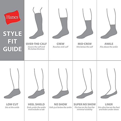 Hanes Boys Socks, Double Tough Cushioned Ankle And No Show, 12-pair Packs Athletic-socks, Ankle - White/Grey Bottom - 12 Pack, Medium US - Medaid International