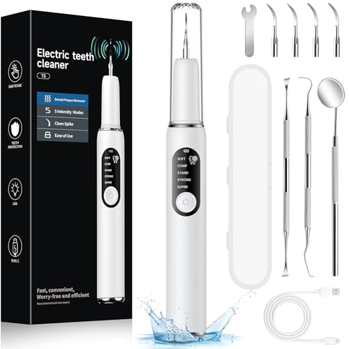 Fivava - Dog Teeth Cleaning Kit with 5 Modes & 4 Interchangeable Heads