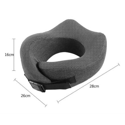 Jugbuah - Memory Foam Neck Pillow with Adjustable Fasteners for Travel