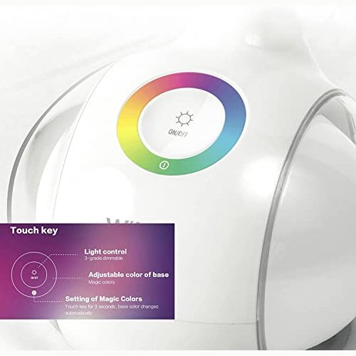 Wilit - Dimmable Gooseneck LED Desk Lamp with Touch Control & Colorful Light