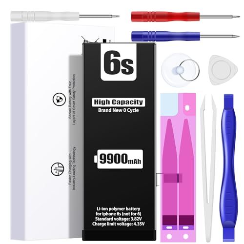 EMNT - 8000mAh Replacement Battery for iPhone 6s with Repair Tool Kit